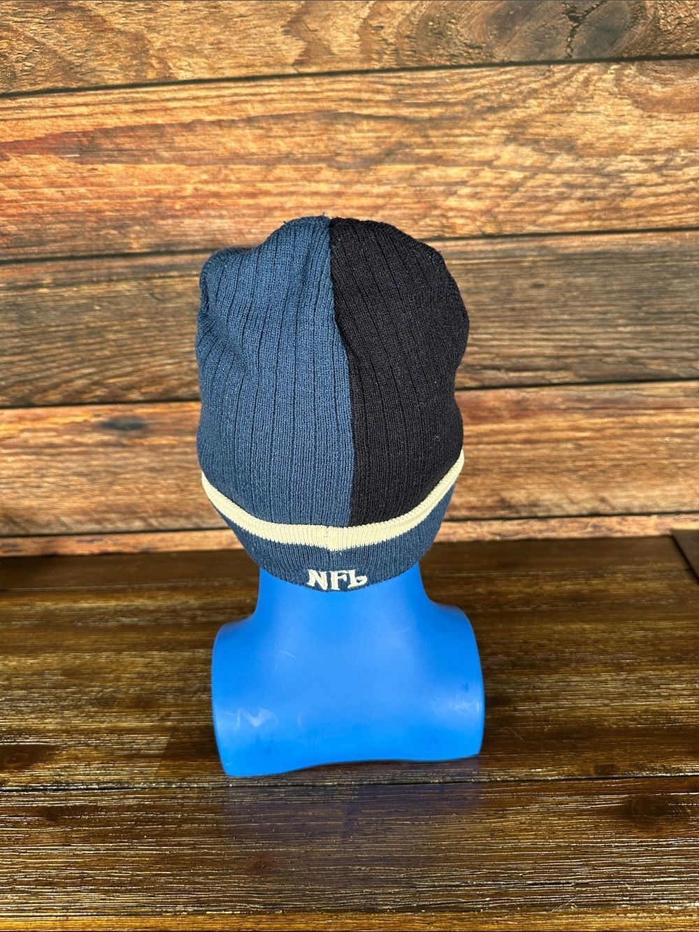 NFL Seattle Seahawks Men's Navy Blue Knit Beanie - Picture 3 of 5
